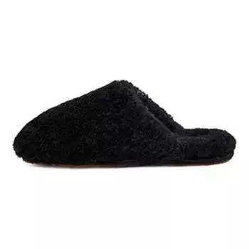 UGG Удобные плюшевые тапочки женские тапочки черные 1133151-BLK 36