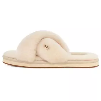 UGG Удобные повседневные меховые тапочки женские тапочки натуральные 1138116-NAT 36