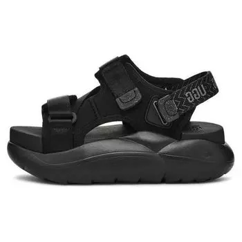 UGG Тканевые сандалии с круглым носком, универсальные пляжные сандалии, женские сандалии, черные 1152688-BLK 39