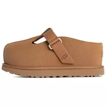 UGG Универсальные удобные модные нескользящие тапочки с открытым носком из ЭВА женские тапочки коричневые 1167550-CHE 38.5