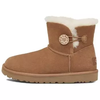 UGG Warm Comfortable Versatile Short Snow Boots Women boots Chestnut 1138170-CHE 38