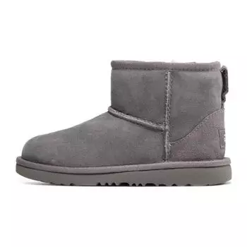 UGG Youth Classic Mini II Sheepskin Comfortable Casual Short Boots Детские ботинки Серый 1017715K-GREY 36