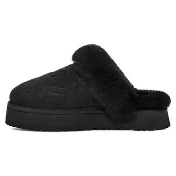 UGG замшевые сабо с круглым носком женские черные 1143986-BLK 37