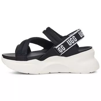 UGG Zima Ya Серия Тканевые Удобная Амортизация Толстая Подошва Сандалии Женские Сандалии Черный 1125101-BLK