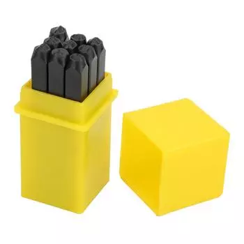 Углеродистая сталь 3 мм цифры дырокол металлический штамп набор инструментов для рукоделия с кейсом(чисел)