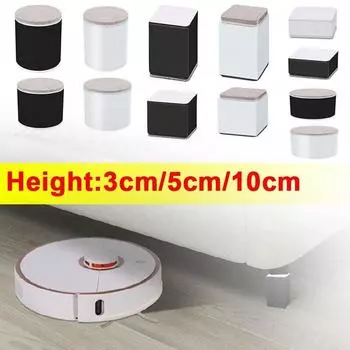 Углеродистая сталь мебель повышение ножки круглая прикроватная опора ножки новая кровать подножки для 4 шт кровать 60x30MM белый