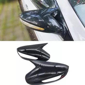 Углеродное волокно, ABS, боковая накладка на зеркало заднего вида для Hyundai Sonata 2011-2014, авто Carbon Fiber