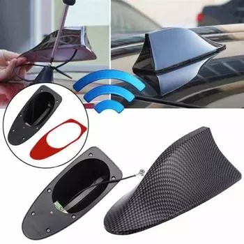 Углеродное волокно, автомобильный Стайлинг, крыша, плавник акулы, радио, FM/Am, антенна для Bmw чёрный