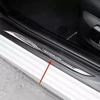 Углеродное волокно, накладка на порог автомобиля, накладки для BMW 3 5 E90 F30 F35 F34 3GT E60 F10 F18 X1 X3 X4 X5 X6 E84 F48 автомобиля C