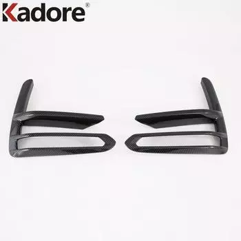 Углеродное волокно, передняя противотуманная фара, накладка на лампу для Kia Forte Cerato K3, аксессуары, автомобильные противотуманные фары, чехлы ABS Chrome 1
