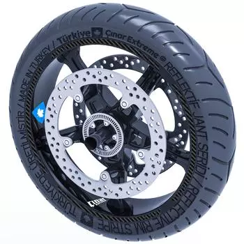 Углеродное волокно с текстурированной пунктирной лентой для обода с полосками для колес Наклейка CinarExtreme