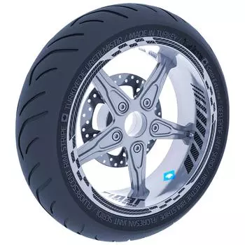 Углеродное волокно с текстурой Moto GP Внутренний внешний обод Набор обода ленты колеса в полоску наклейки наклейки CinarExtreme