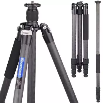 Углеродный штатив ARTCISE, 10-слойный материал из углеродного волокна, легкий дорожный штатив, общая высота 1760 мм, конструкция 2024, диаметр трубы 29 мм, 4-уровневый гайковый замок