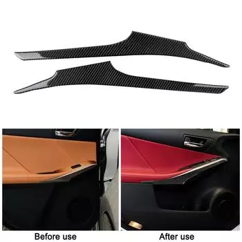 Углеволокно для LEXUS IS250 IS300 IS350 2014-18 Наклейка на подлокотник двери Накладка