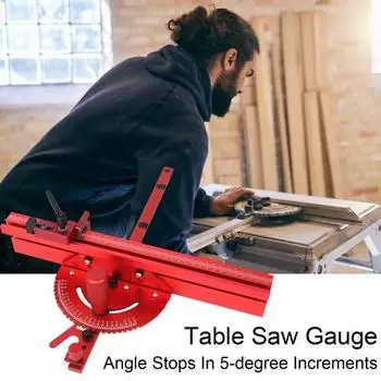 Угломер для настольной пилы, прочная конструкция, многоцелевой, из алюминиевого сплава, универсальный, прецизионный