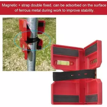 Угломер спиртовой уровень столб забора труба магнитный инклинометр регулируемый с ремнем горизонтальный вертикальный магнитный датчик