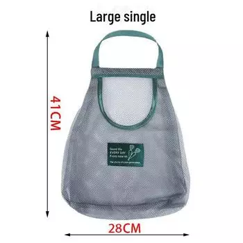 Угловая кухонная подвесная сетчатая сумка для хранения фруктов, овощей, чеснока, лука и имбиря