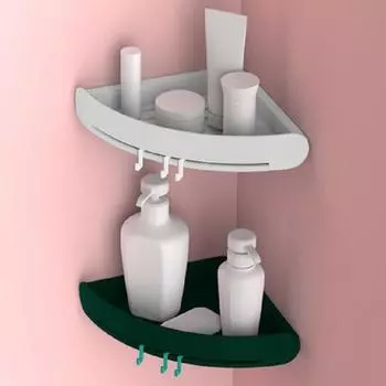 Угловая полка для хранения в ванной комнате, настенный органайзер, полка для душа, настенный держатель для хранения шампуня, S
