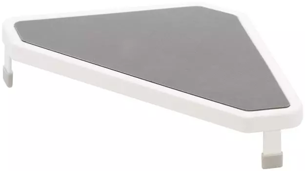 Угловая полка для плиты Yamazaki Jitsugyo, белая, Ш22 x Г22 x Полка для плиты, держатель для кастрюли 3569, прибл.. В5.3см белый