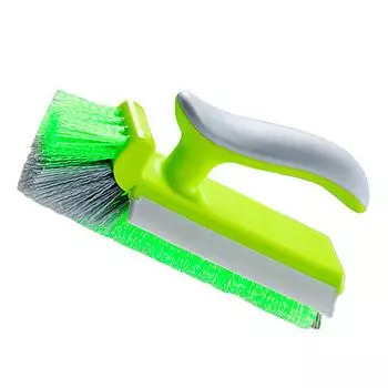Угловая щелевая щетка Многофункциональный чистящий скраб Щетка для удаления пятен Щетка для чистки напольной плитки Щетка для чистки кухни 1pcs зелёный