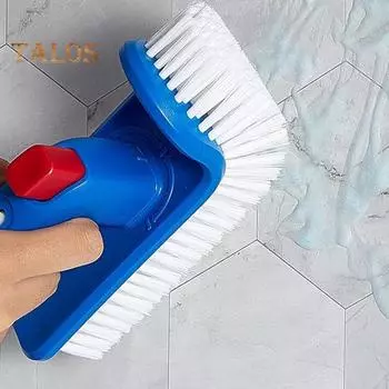 Угловая щетка для бассейна, конструкция с жесткой щетиной, вращающаяся на 180 градусов ручка, скраб, щетка, инструмент для чистки бассейна 1pc