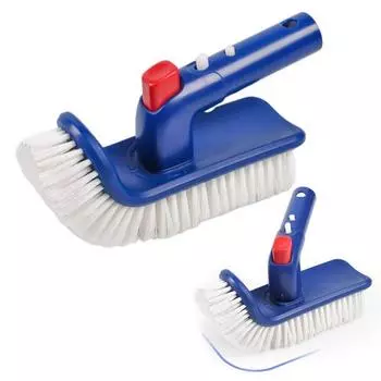Угловая щетка для бассейна, конструкция с жесткой щетиной, вращающаяся на 180 градусов ручка, скраб, щетка, инструмент для чистки бассейна