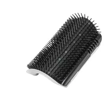 Угловая щетка Щетка не повреждает кожу, массажер для кошек, расческа для кошек One Size чёрный