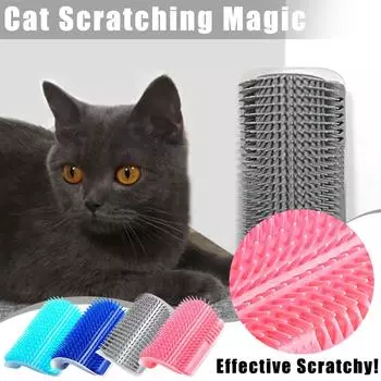 Угловая щетка Щетка не повреждает кожу, массажер для кошек, расческа для кошек