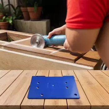 Угловая шлифовальная машина с фаской 45 градусов, синяя основа, синий цвет