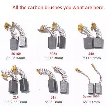 Угловая шлифовальная машина, угольная щетка, электрический молоток, отрезной и полировальный станок, ручная дрель, электроинструменты - различные модели 6-100#