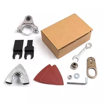 Угловая шлифовальная машина, универсальная головка, замененная на универсальный многофункциональный адаптер Treasure, режущие и полировальные инструменты