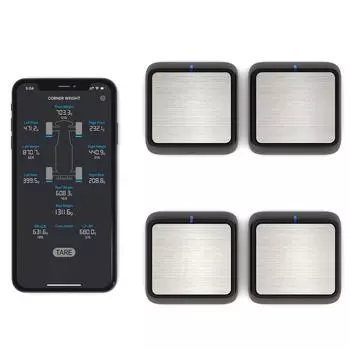 Угловая система весов с дистанционным управлением, система балансировки веса автомобиля с дистанционным управлением, 4 весы чёрный