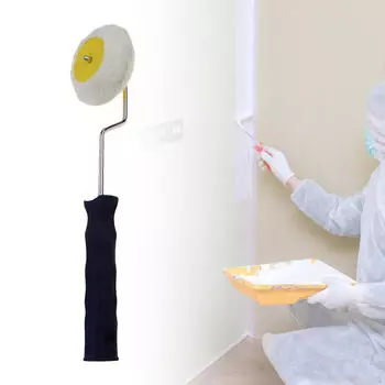 Угловая валиковая кисть, кисть для рисования, круглая, простой в использовании и чистке инструмент, ручной инструмент, для