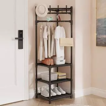 Угловая вешалка для одежды 2/3 слоя металлического материала прочные интегрированные полки спальня бытовая вешалка для хранения современная простая полка для одежды