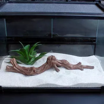 Угловая ветка для лазания, аксессуары для рыб, террариум, игрушка для упражнений 24.7x5x5cm