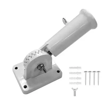 Угловое основание флагштока Чугунное настенное крепление Кронштейн для шеста виндсока Алюминиевый кронштейн Держатель для флагштока 1PC