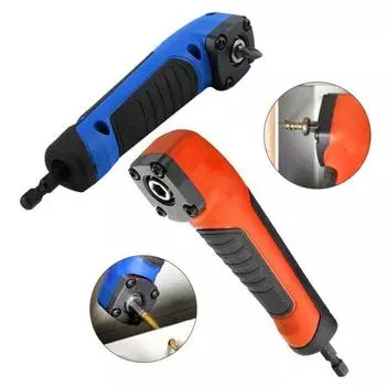 Угловое сверло, мощные биты с шестигранным хвостовиком, 90 градусов, угловая дрель, удлинитель, адаптер, электрическая дрель, инструмент оранжевый