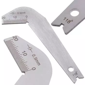 Угловой датчик сверла из нержавеющей стали 87,5X34,5X1,3 мм, угловой датчик, инструмент для заточки края, инструмент для заточки 1pc