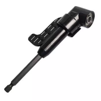 Угловой инструмент, винтовая втулка, насадка для сверла 105 градусов, сверло-отвертка, электрическая дрель-отвертка чёрный