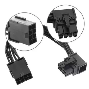 Угловой кабель видеокарты PCIE 8-контактный кабель, подключение видеокарты, левый и правый изгибы, кабель корпуса A