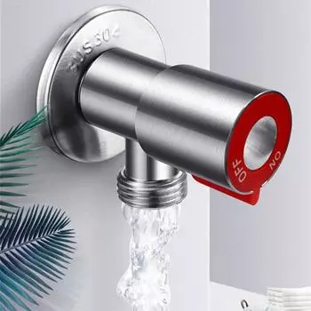 Угловой клапан с медной катушкой для дома и сада. Улучшение дома. красный