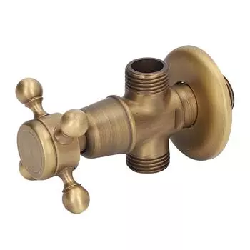 Угловой клапан в винтажном стиле из латуни с высокой твердостью, с хорошей герметизацией, для запорного клапана для холодной и горячей воды