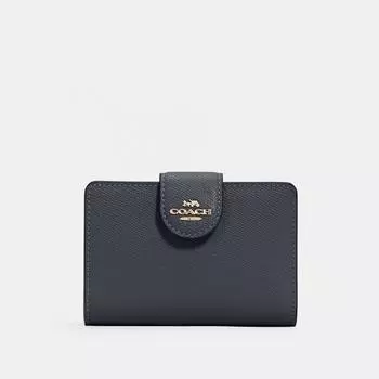 Угловой кошелек Coach среднего размера на молнии