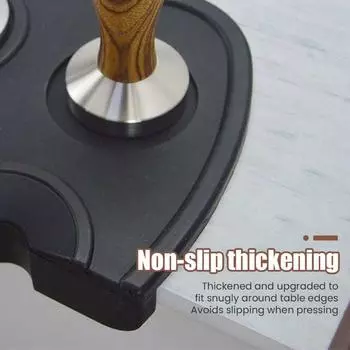 Угловой коврик для кофе Tampers, нескользящая силиконовая подкладка для наполнения кофейной машины, держатель для порошка, коврик