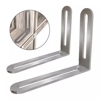 Угловой кронштейн 90 градусов для мебели, сплошная опора