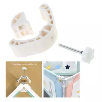 Угловой кронштейн для детской кроватки, универсальный соединитель для ограждения, надежное соединение поручней кроватки, простая установка, кронштейны с предохранительной защелкой для детской комнаты