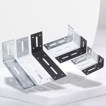 Угловой кронштейн из нержавеющей стали 90 градусов, угловые кронштейны, соединительный кронштейн, крепеж для мебели, дверей, шкафов, экранов, стен 7