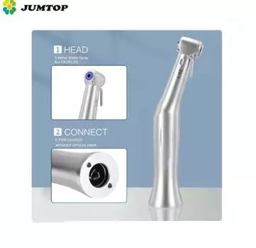 Угловой наконечник для дентального имплантата 20:1 Редукционный Низкоскоростной Наконечник Кнопка Стоматологический Инструмент Инструмент серебряный