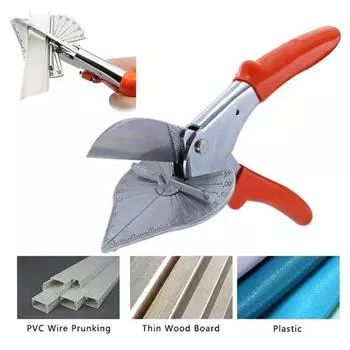 Угловой резак для прорези для проволоки, 45-135 градусов, многоугольный сайдинг, резак для проводов, пластиковый шланг, ножницы, деревообрабатывающие инструменты Orange Handle