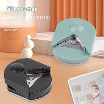 Угловой резак для резки бумаги R4, пластиковой герметизации, ПВХ-пленки, фотографий, визиток, снятия фаски - Устройство для скругления углов светло-зеленый